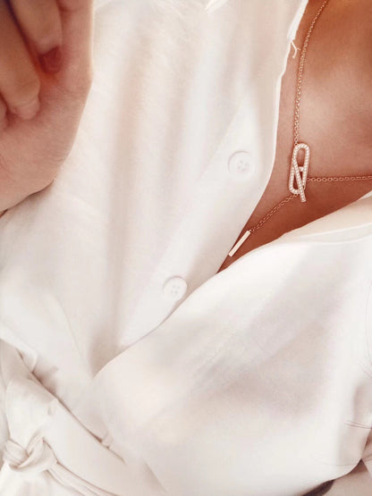 [⭐Aura]HM FIRE PIG NOSE NECKLACE TRENDY STREET