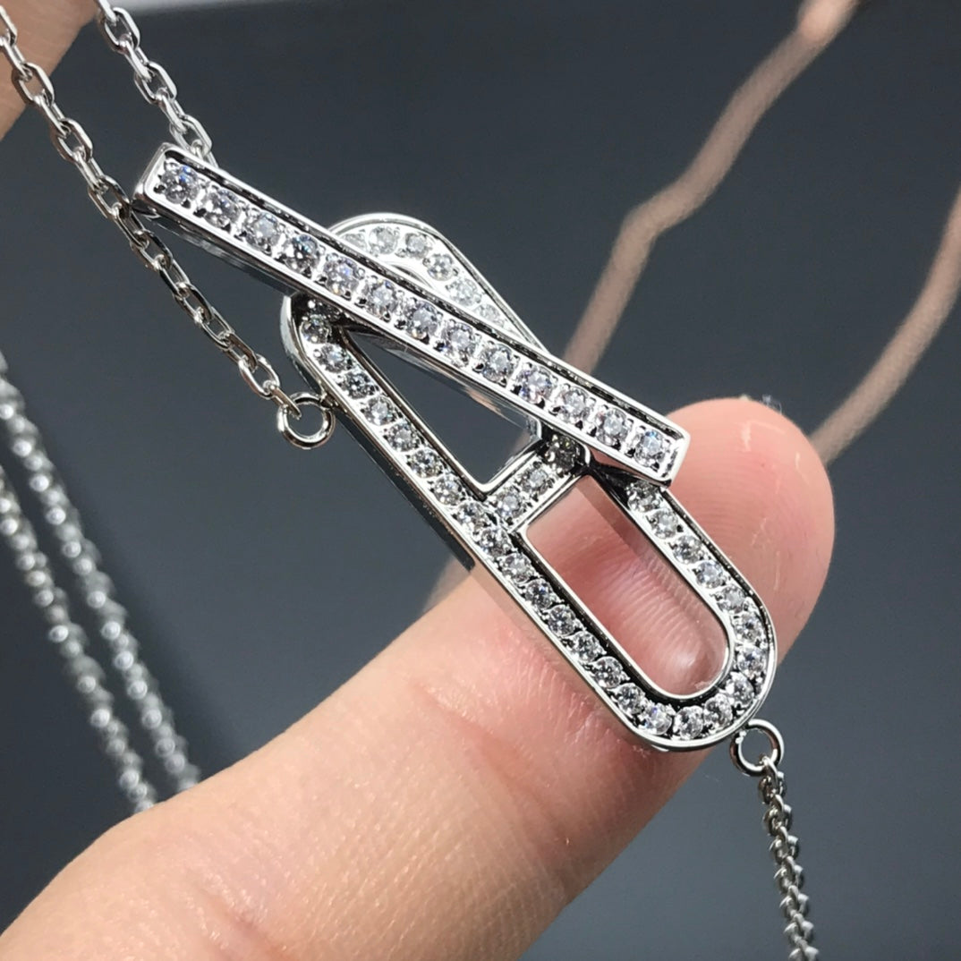[⭐Aura]HM NECKLACE PLATINUM ROSE GOLD DIAMOND