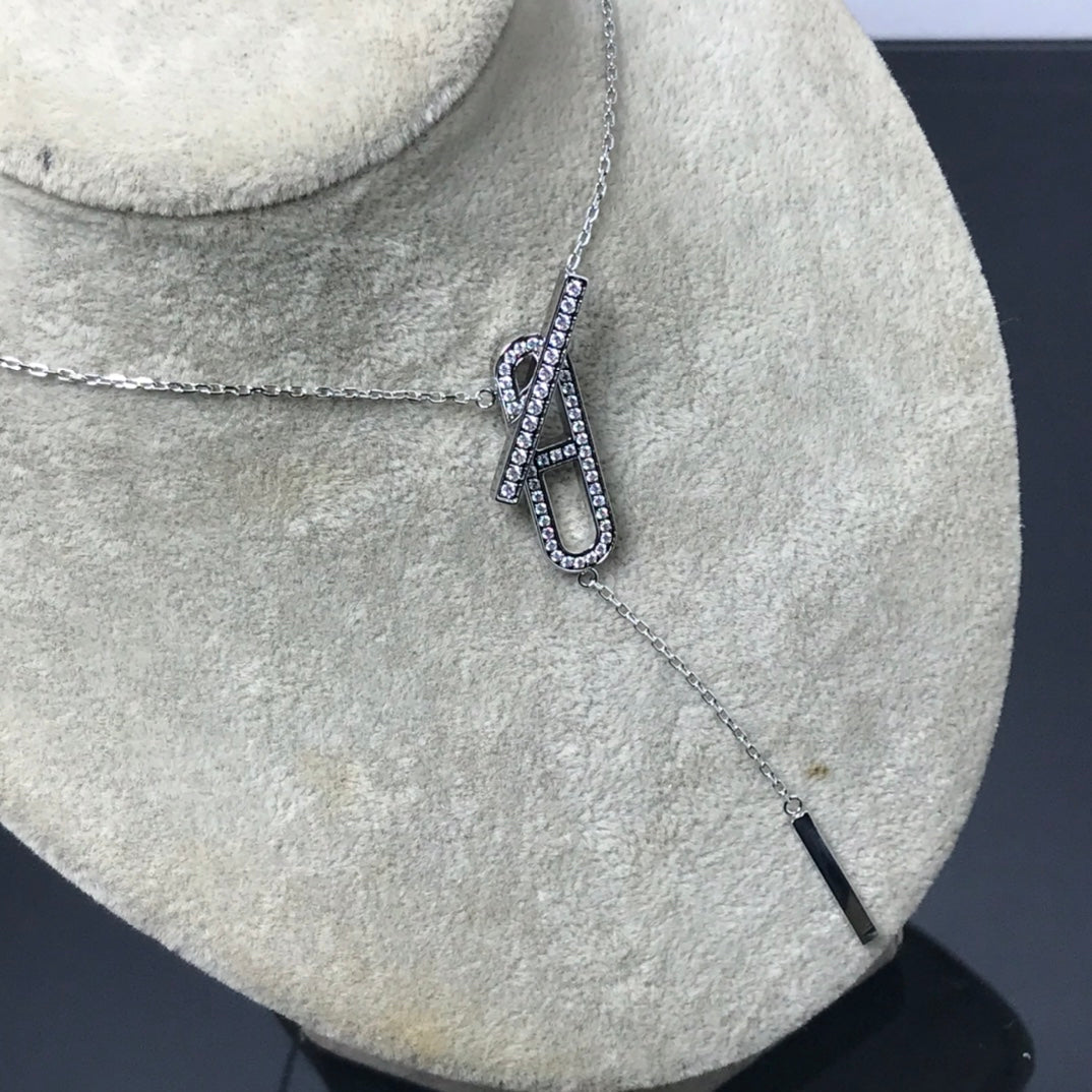 [⭐Aura]HM NECKLACE PLATINUM ROSE GOLD DIAMOND
