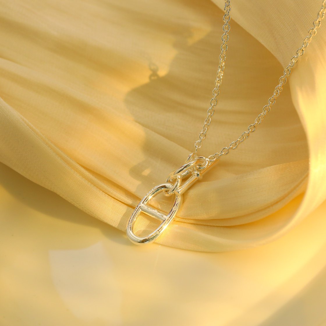 [⭐Aura]HM CHAINE D'ANCRE PENDANT NECKLACE STERLING SILVER