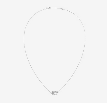 [⭐Aura]FORCE 10 DIAMOND SILVER NECKLACE MINI MODEL