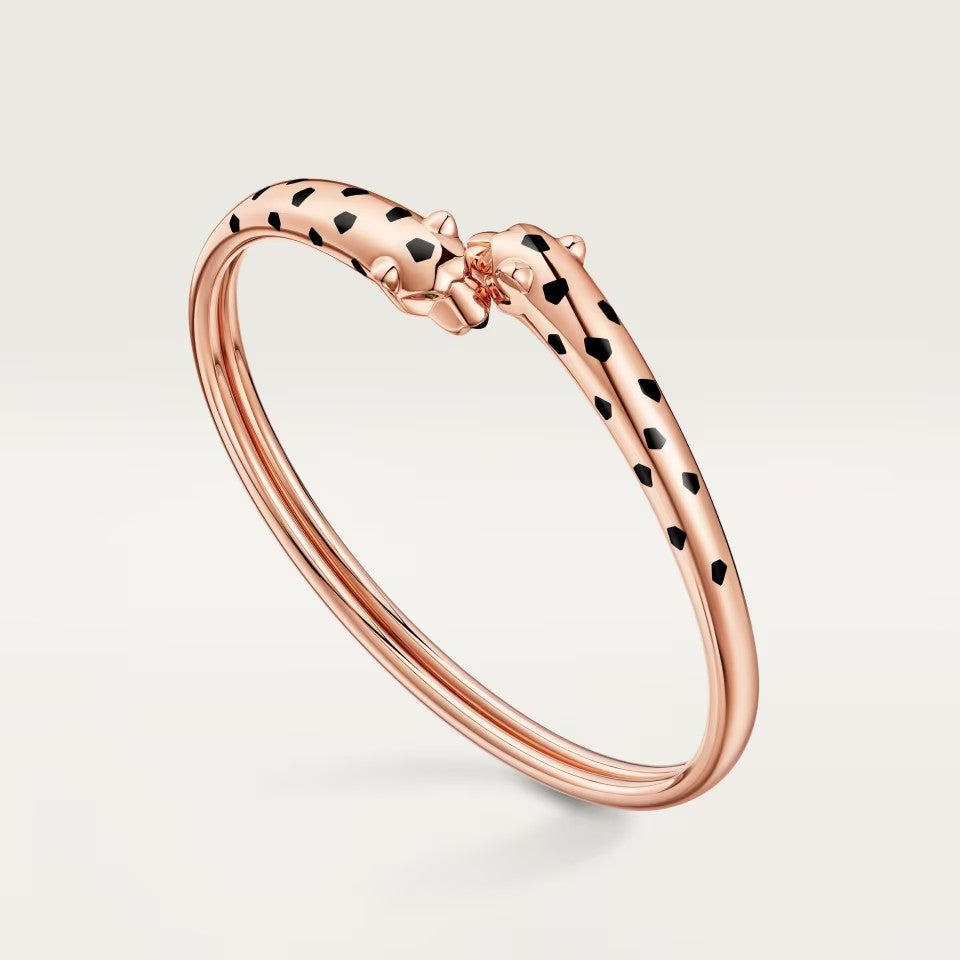 [⭐Aura]PANTHERE DOUBLE HEADED OPEN BRACELET