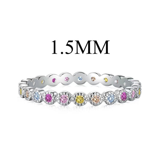 [Aura Jewelry]Radiant Sparkling Round Cut Daily Ring