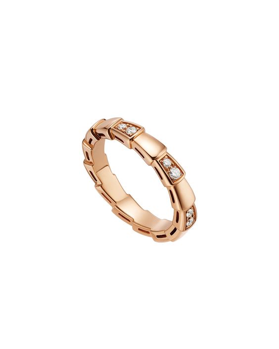 [⭐Aura]SERPENTI RING PINK GOLD  3MM