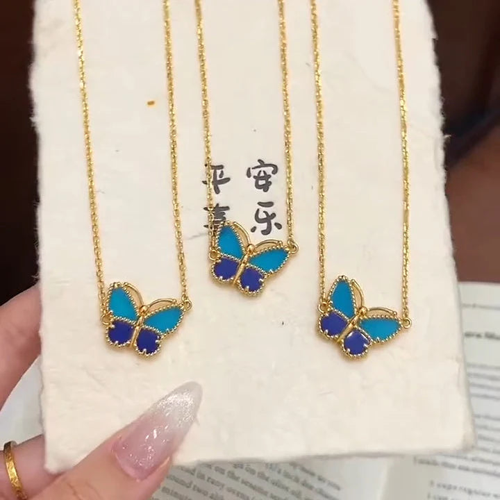 [⭐Aura]  2026 NEW LUCKY BUTTERFLY 1 MOTIFS NECKLACE
