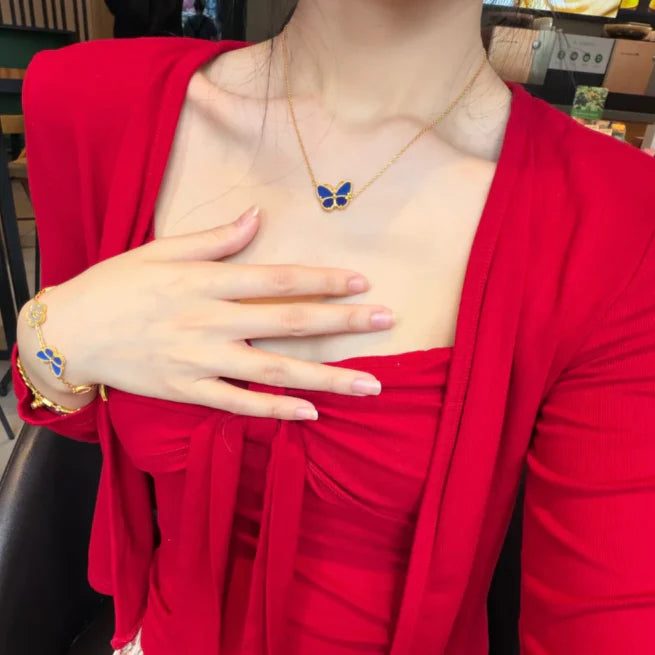 [⭐Aura]  2026 NEW LUCKY BUTTERFLY 1 MOTIFS NECKLACE