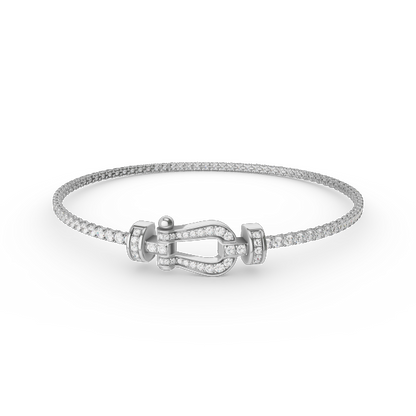 [⭐Aura]FORCE  HORSESHOE  DIAMOND TENNIS BRACELET