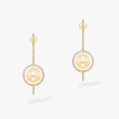 [⭐Aura]Demo MOVE ARROW PINK GOLD DIAMOND EARRINGS