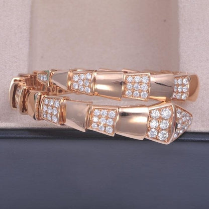 [⭐Aura]SERPENTI BRACELET PINK GOLD DIAMOND