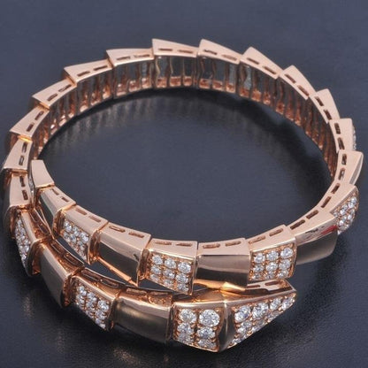 [⭐Aura]SERPENTI BRACELET PINK GOLD DIAMOND