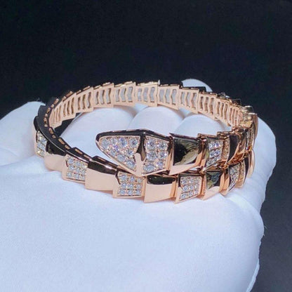 [⭐Aura]SERPENTI BRACELET PINK GOLD DIAMOND