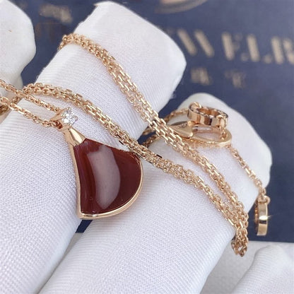 [⭐Aura]DREAM NECKLACE CARNELIAN 1 DIAMOND