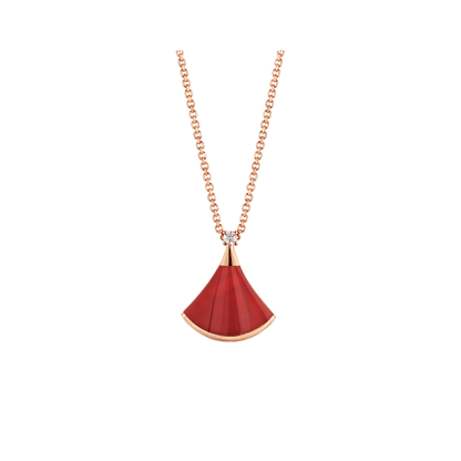 [⭐Aura]DREAM NECKLACE CARNELIAN 1 DIAMOND