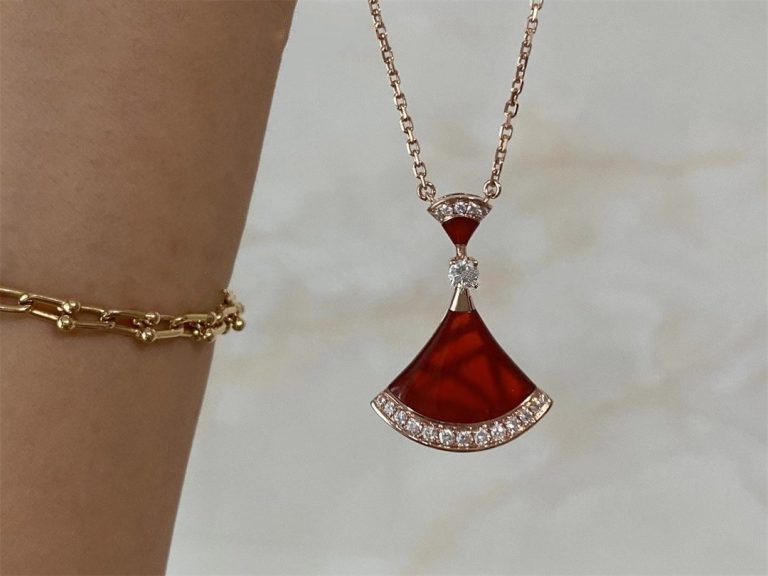 [⭐Aura]DREAM NECKLACE CARNELIAN DIAMOND