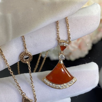 [⭐Aura]DREAM NECKLACE CARNELIAN DIAMOND
