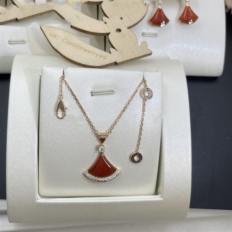 [⭐Aura]DREAM NECKLACE CARNELIAN DIAMOND