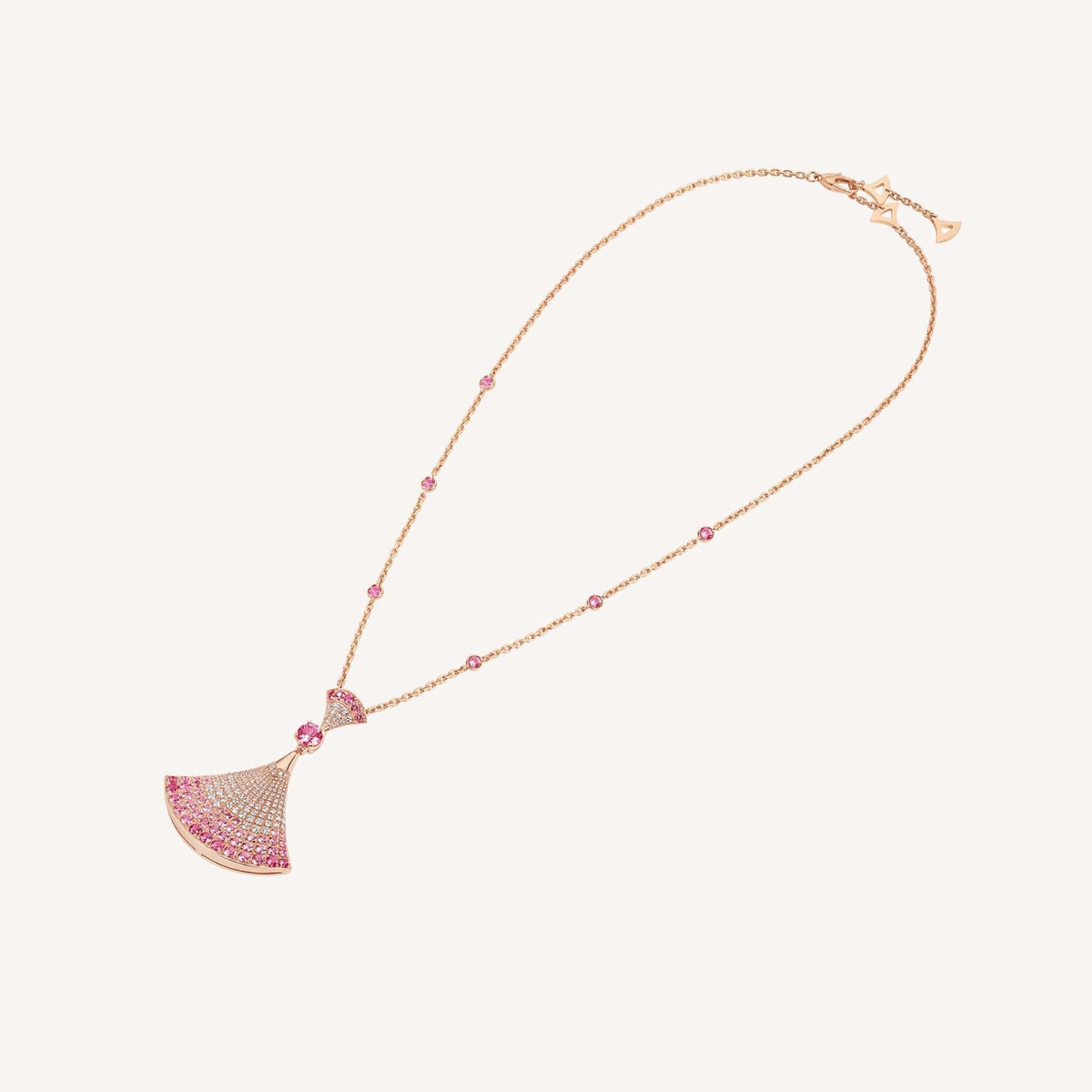 [⭐Aura]DREAM NECKLACK DIAMOND PINK GOLD