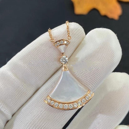 [⭐Aura]DREAM NECKLACE MOP PINK GOLD DIAMOND