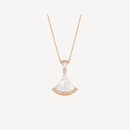 [⭐Aura]DREAM NECKLACE MOP PINK GOLD DIAMOND