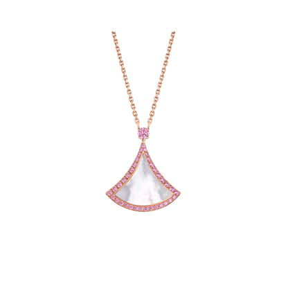 [⭐Aura]DREAM NECKLACE MOP DIAMOND PINK