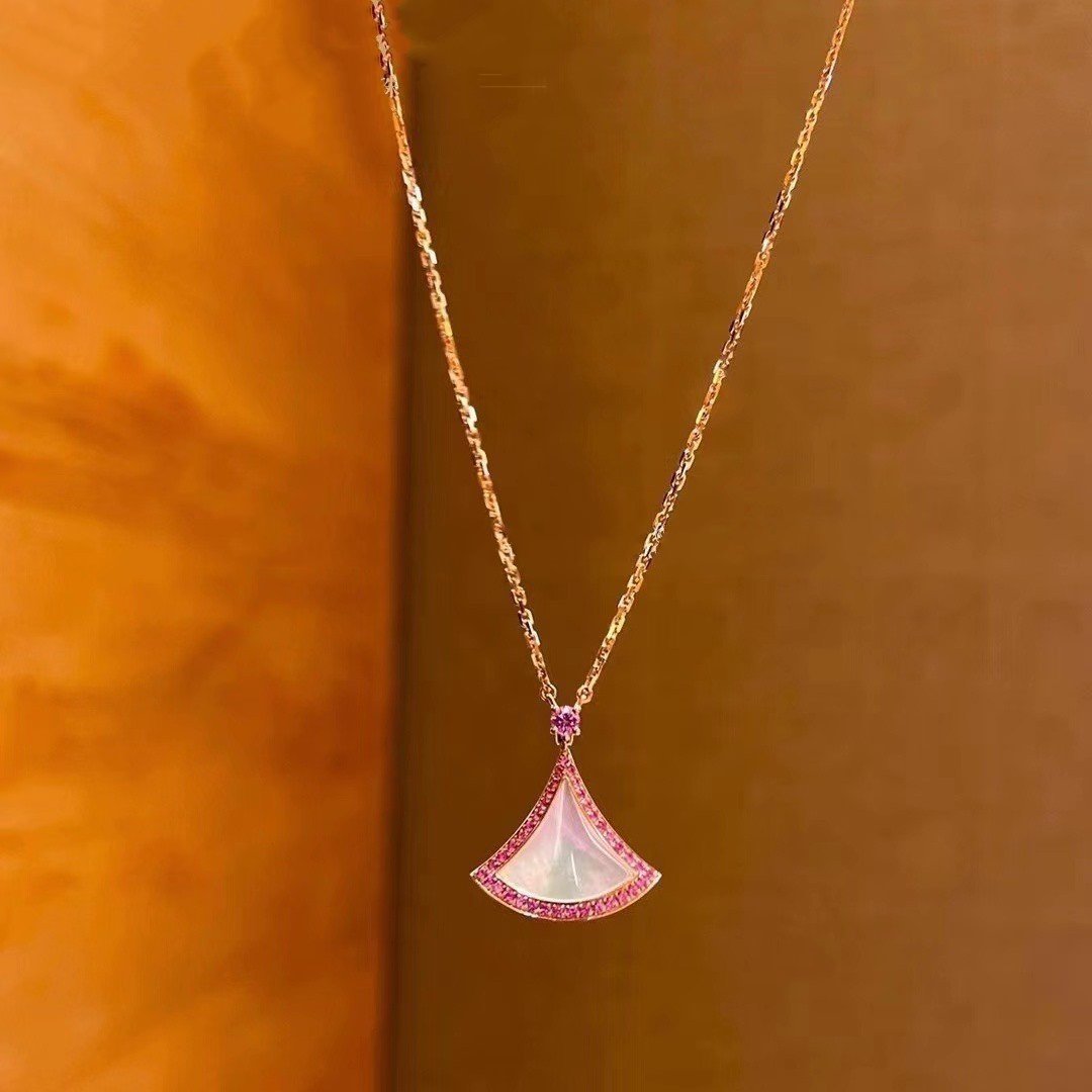 [⭐Aura]DREAM NECKLACE MOP DIAMOND PINK