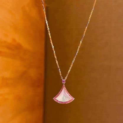 [⭐Aura]DREAM NECKLACE MOP DIAMOND PINK
