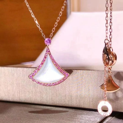 [⭐Aura]DREAM NECKLACE MOP DIAMOND PINK