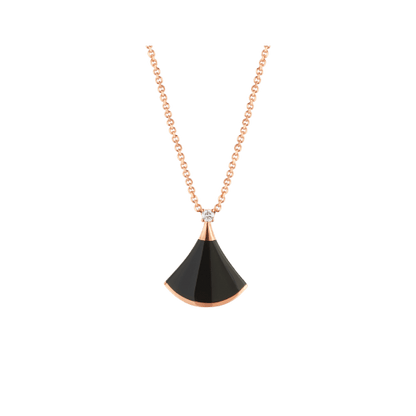 [⭐Aura]DREAM NECKLACE ONYX 1 DIAMOND