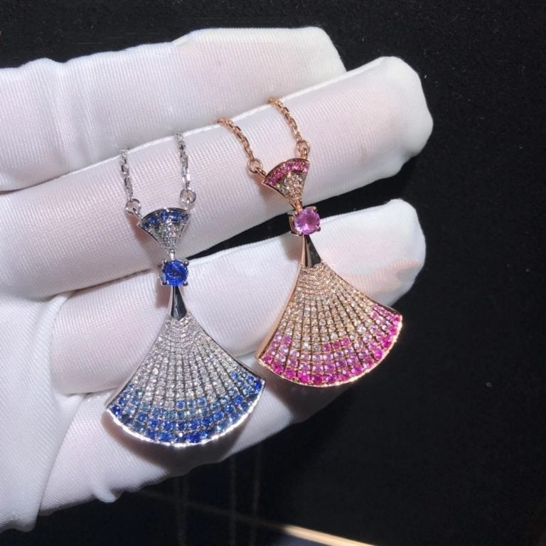 [⭐Aura]DREAM NECKLACK DIAMOND PINK GOLD