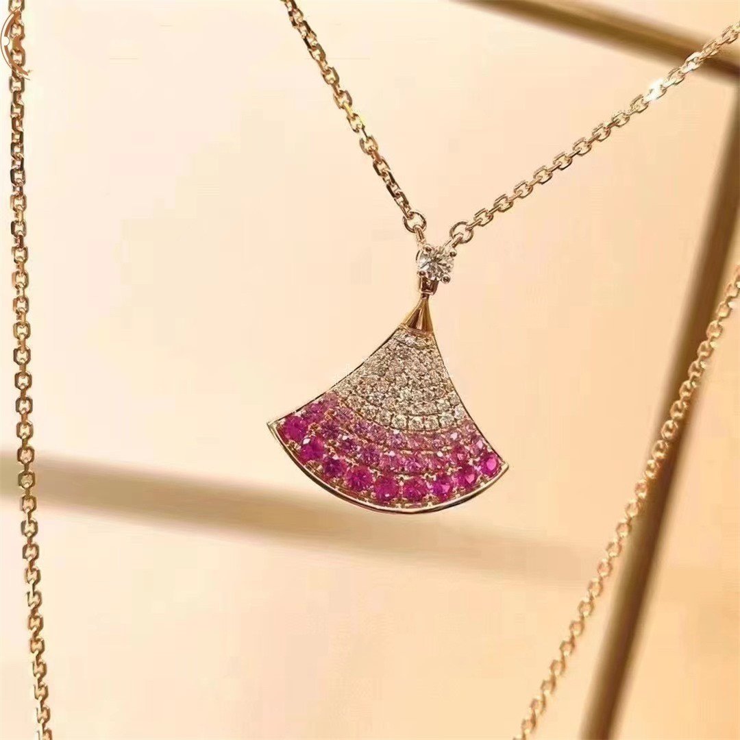 [⭐Aura]DREAM NECKLACE PINK GOLD PINK DIAMOND