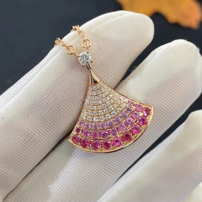 [⭐Aura]DREAM NECKLACE PINK GOLD PINK DIAMOND