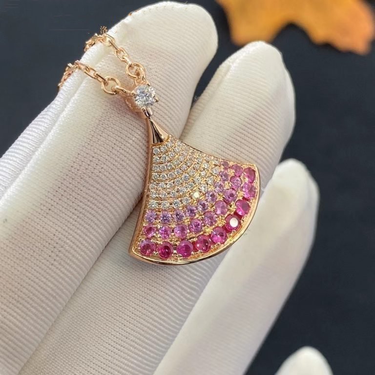 [⭐Aura]DREAM NECKLACE PINK GOLD PINK DIAMOND