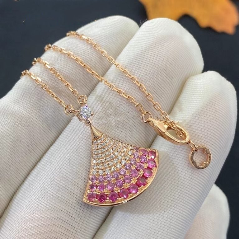 [⭐Aura]DREAM NECKLACE PINK GOLD PINK DIAMOND