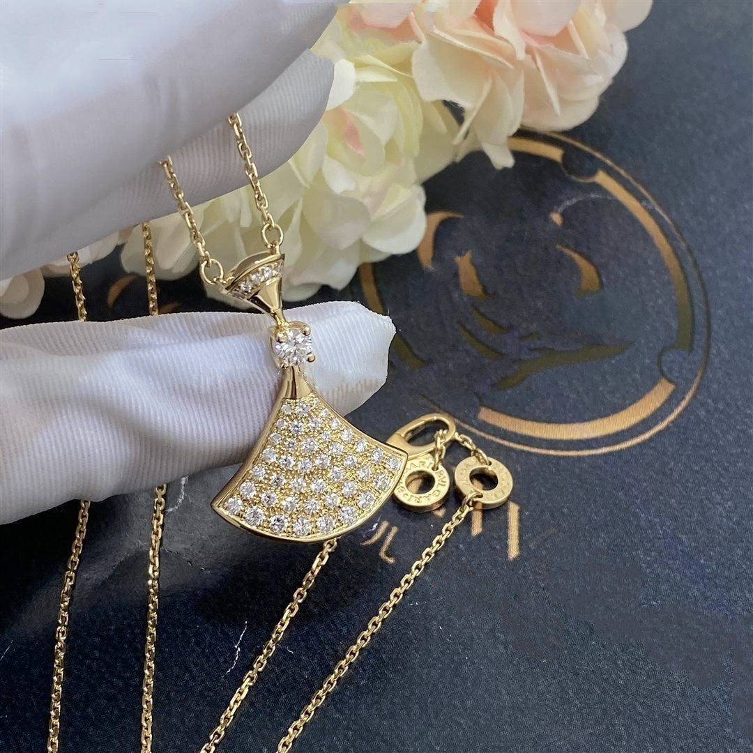 [⭐Aura]DREAM NECKLACE GOLD FULL DIAMOND