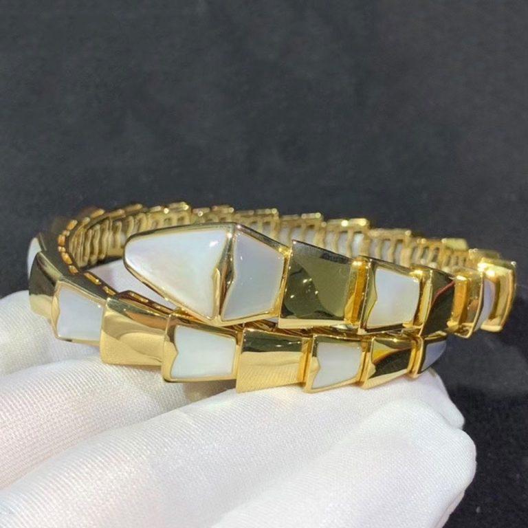 [⭐Aura]SERPENTI BRACELET MOP GOLD