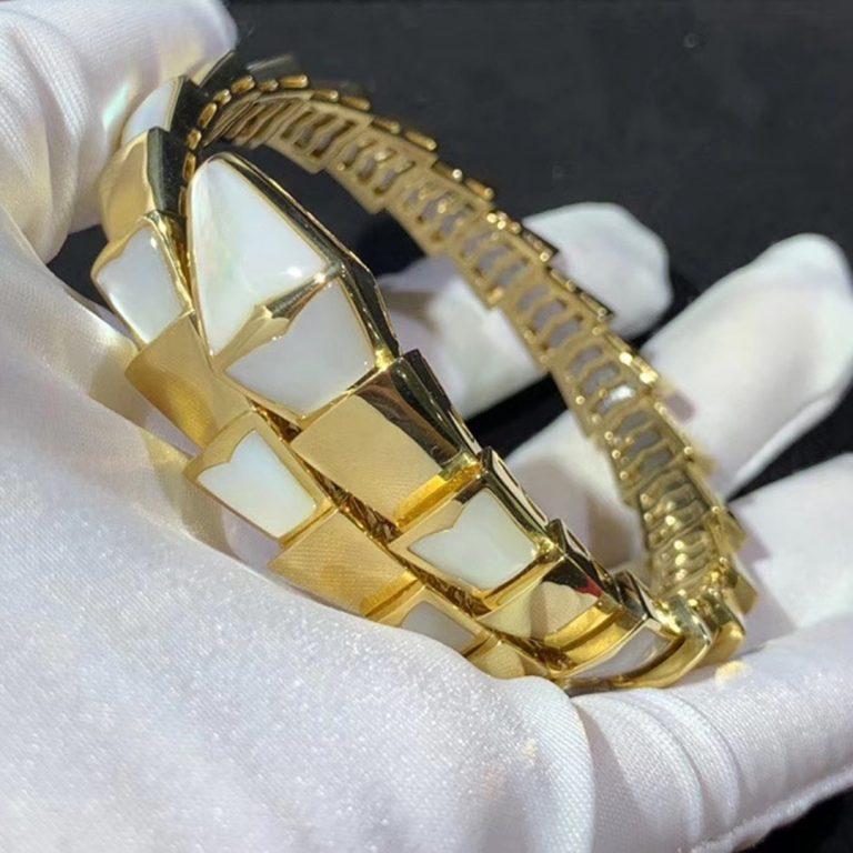[⭐Aura]SERPENTI BRACELET MOP GOLD