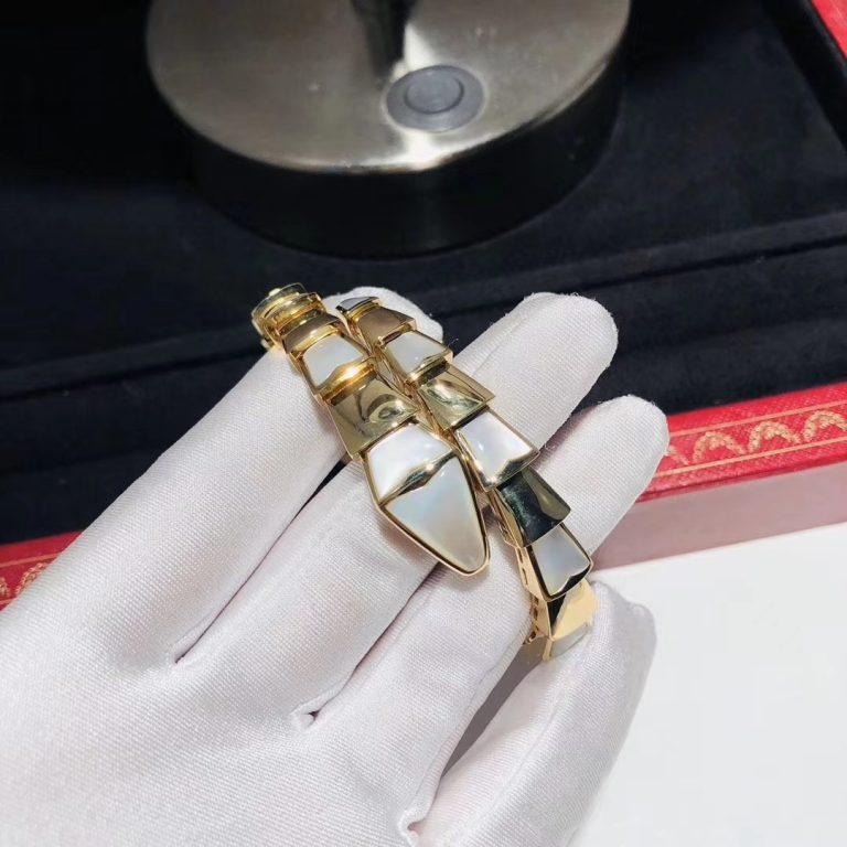 [⭐Aura]SERPENTI BRACELET MOP GOLD