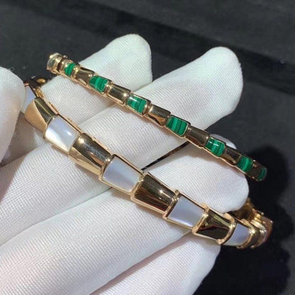 [⭐Aura]SERPENTI BRACELET PINK GOLD MOP