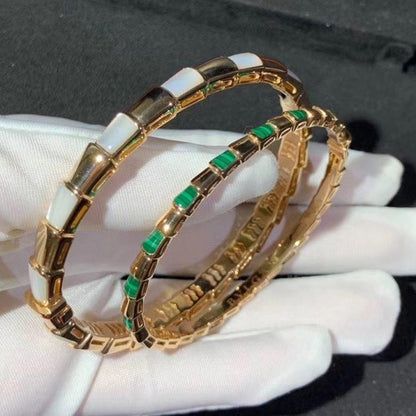 [⭐Aura]SERPENTI BRACELET PINK GOLD MOP