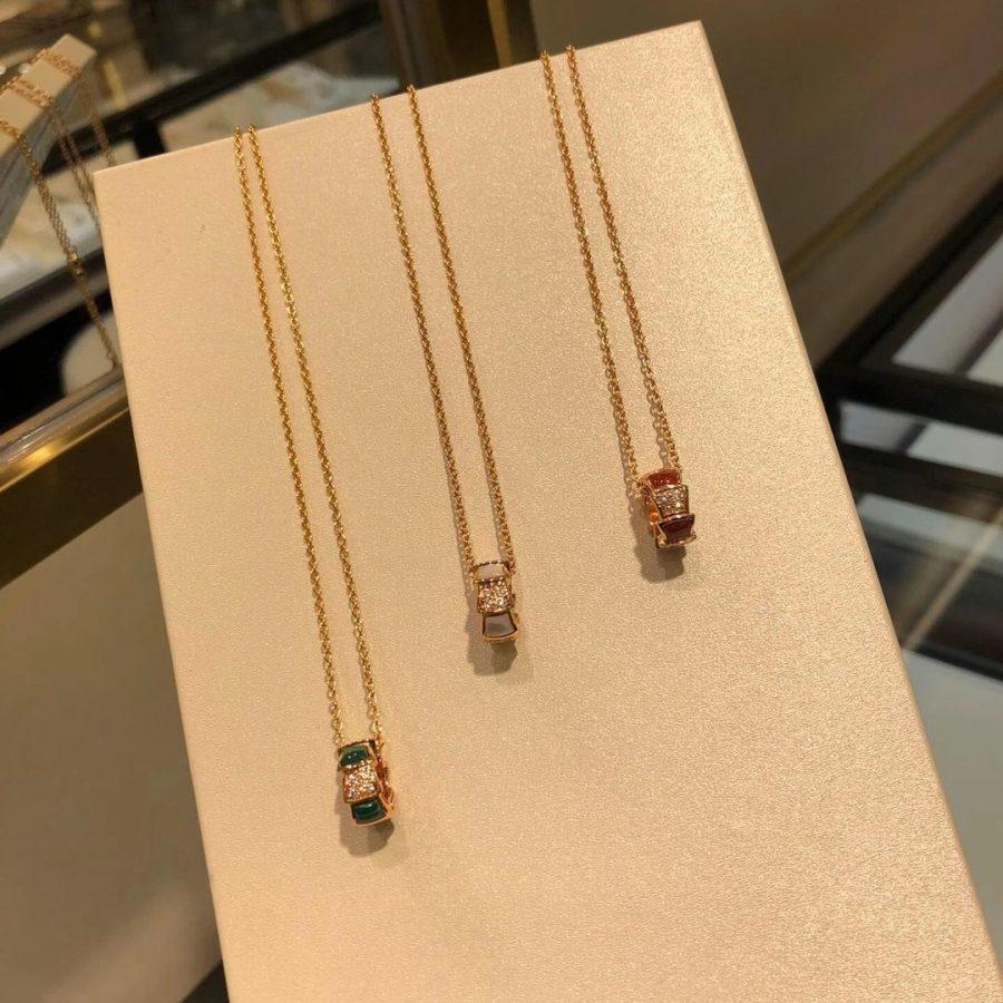 [⭐Aura]SERPENTI PEDANT DIAMOND NECKLACE