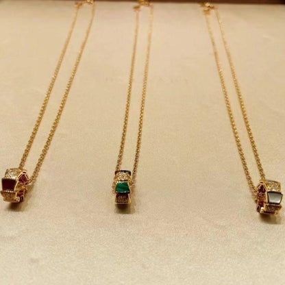 [⭐Aura]SERPENTI PEDANT DIAMOND NECKLACE