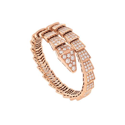 [⭐Aura]SERPENTI BRACELET 8MM PINK GOLD DIAMOND