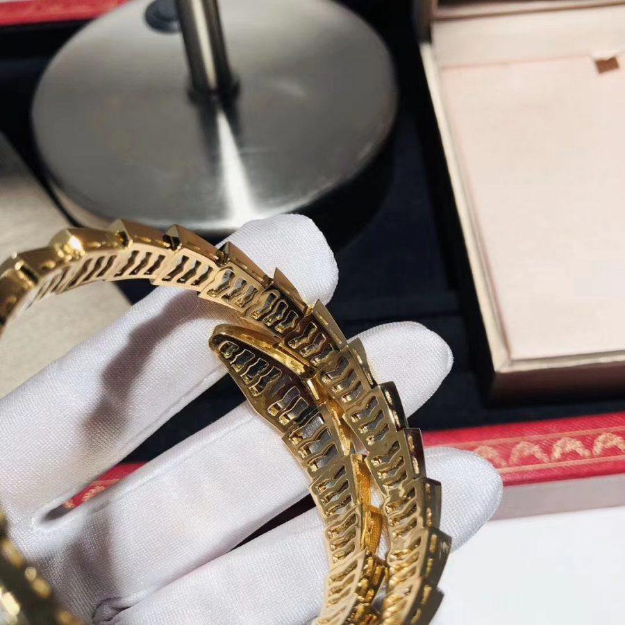 [⭐Aura]SERPENTI BRACELET 8MM GOLD DIAMOND