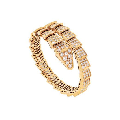 [⭐Aura]SERPENTI BRACELET 8MM GOLD DIAMOND