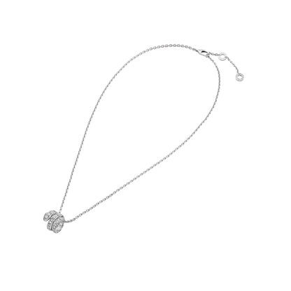 [⭐Aura]SERPENTI  NECKLACE DOUBLE RING DIAMOND