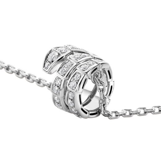 [⭐Aura]SERPENTI  NECKLACE DOUBLE RING DIAMOND