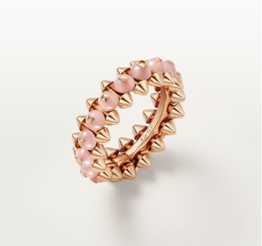 [⭐Aura]CLASH ELEGANT ROSE GOLD RING FEATURING NATURAL AGATE