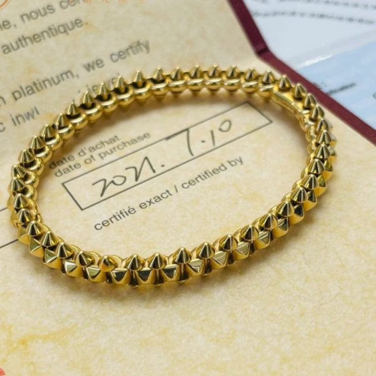 [⭐Aura]CLASH GOLD BRACELET