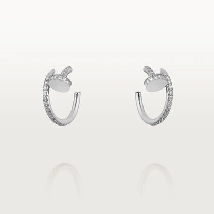 [⭐Aura]JUSTE EARRINGS 12.75MM SILVER DIAMOND