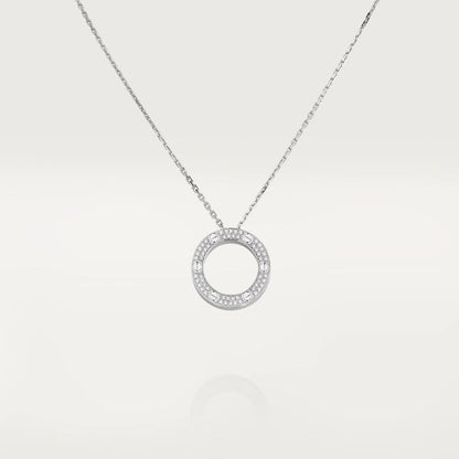 [⭐Aura]LOVE NECKLACE ADJUSTABLE SILVER